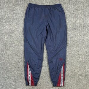 Vintage Umbro Track Pants Mens Medium Navy Red Soccer Windbreaker Y2k Zip Ankle